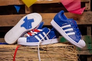 A new "State Fair" collaboration from Hibbett and Adidas features a Texas logo and other...