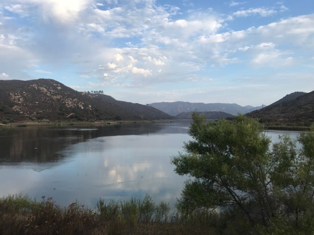Lake Hodges looking west from Rancho Bernardo in Aug. 2021. (Karen Billing)