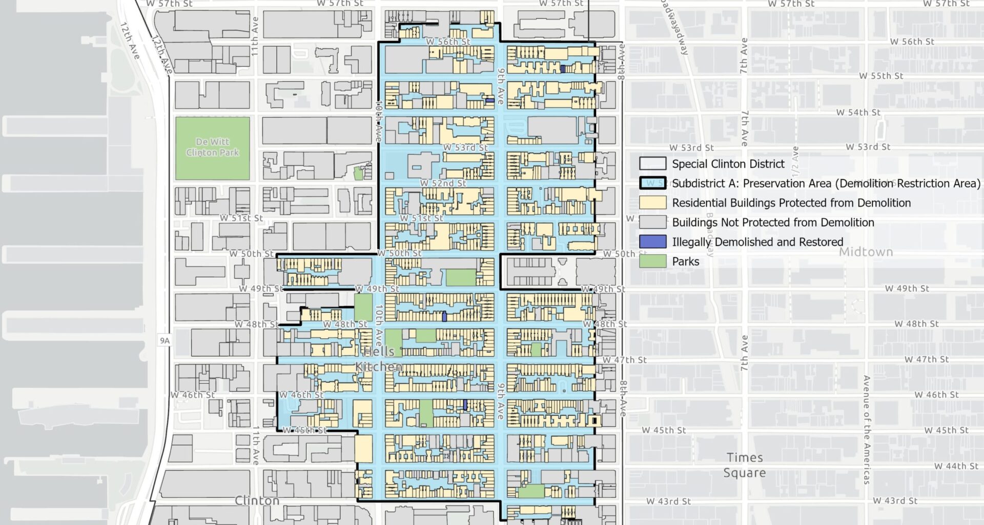 DOB Faces Scrutiny Over Bid to Demolish Building in Protected Hell’s Kitchen Zone