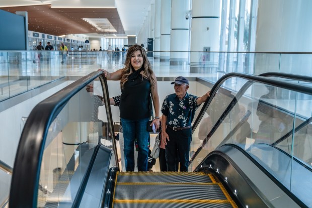 The public was invited to an open house at San Diego's airport recently to take a sneak peek at its new Terminal 1. (Ariana Drehsler / For The San Diego Union-Tribune)