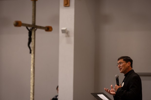 The Rev. Scott Santarosa, of Our Lady of Guadalupe. (Ana Ramirez / U-T file)