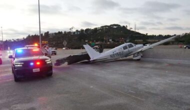 Pilot who landed on I-805 had switched fuel tanks