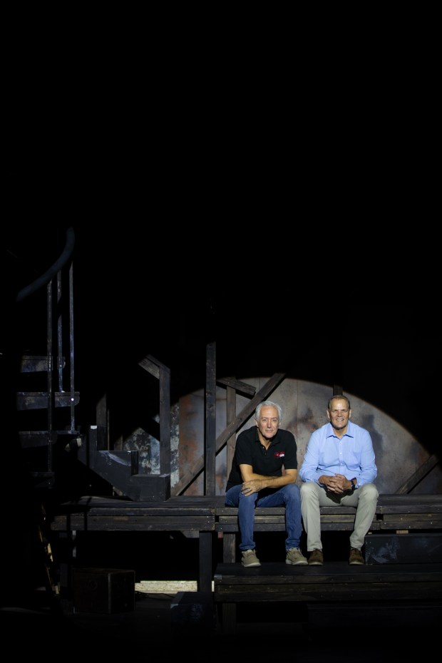 Cygnet Theatre co-founders Bill Schmidt, right, and Sean Murray on...