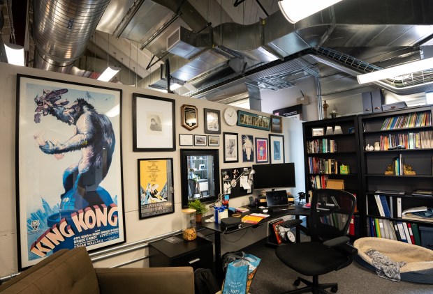 An office inside The Joan and Irwin Jacobs Performing Arts...