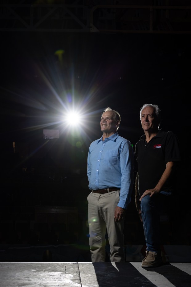 Cygnet Theatre co-founders Sean Murray, right, and Bill Schmidt on...
