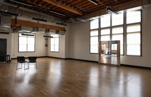 A rehearsal area inside The Joan and Irwin Jacobs Performing...