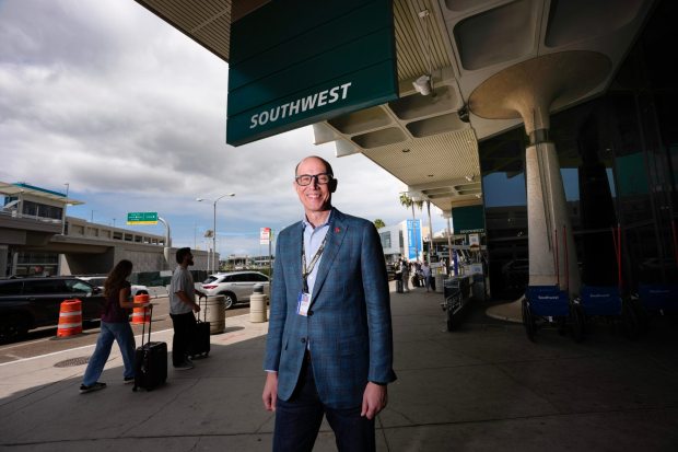 San Diego, CA - September 12: Andrew Watterson, the Chief Operating Officer of Southwest Airlines, is pictured at San Diego International Airport, at the old Terminal 1. (Nelvin C. Cepeda / The San Diego Union-Tribune)