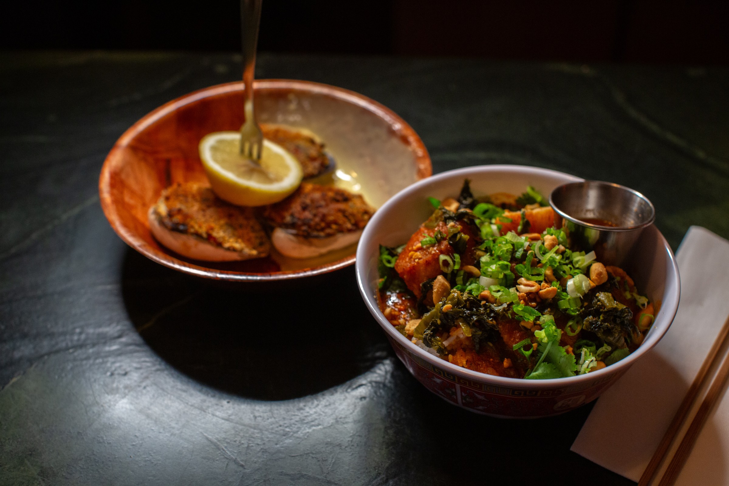 Hot dishes at Sao.
