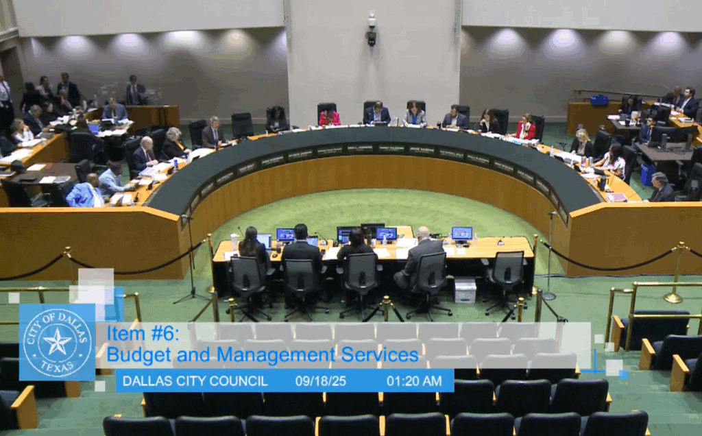Dallas City Council meeting 9/17/25