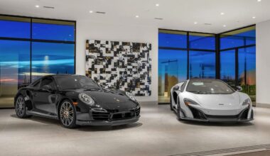 This home has an 18-car garage in the North Scottsdale Estancia golf community. (Zillow photo)...