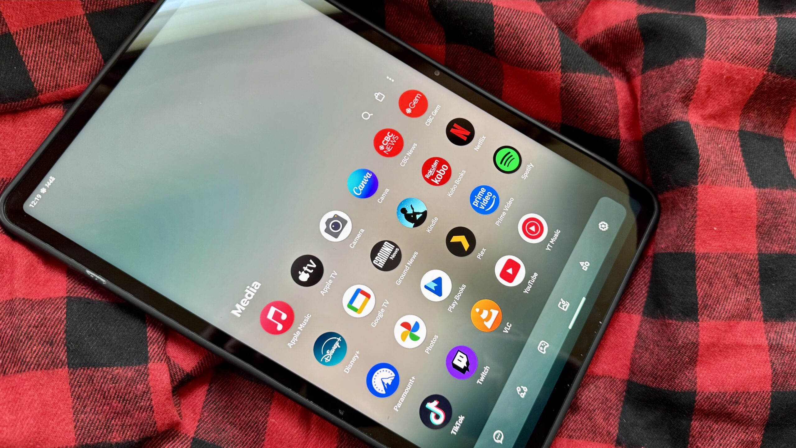 The Smart Launcher 6 app drawer showing different categories.