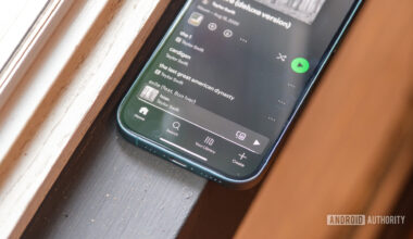 Spotify interface bottom tabs