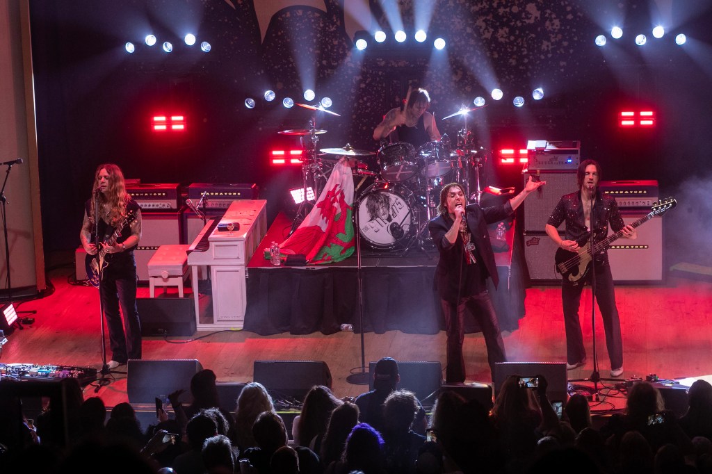 Band performing on stage