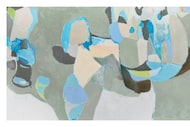 "Coming Home," a 2025 oil-on-canvas work, is among more than a dozen oil paintings that make...