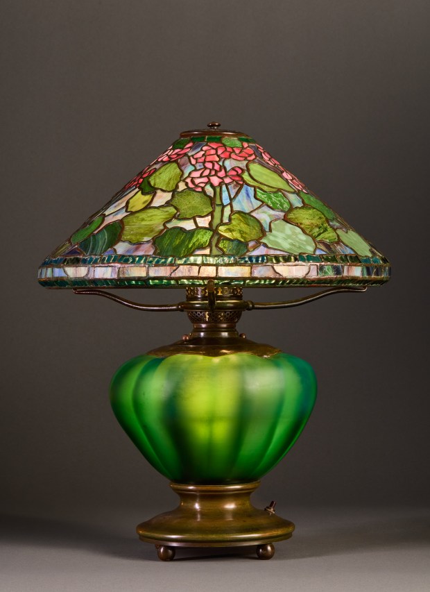 "Tiffany Lamps: Beyond the Shade" is about the creations of Louis C. Tiffany's studio, curated by Alexandra M. Ruggiero and now at the Driehaus Museum. (Driehaus Museum)