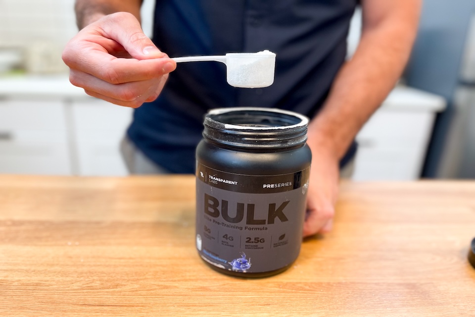 Transparent Labs Bulk as best pre-workout supplement