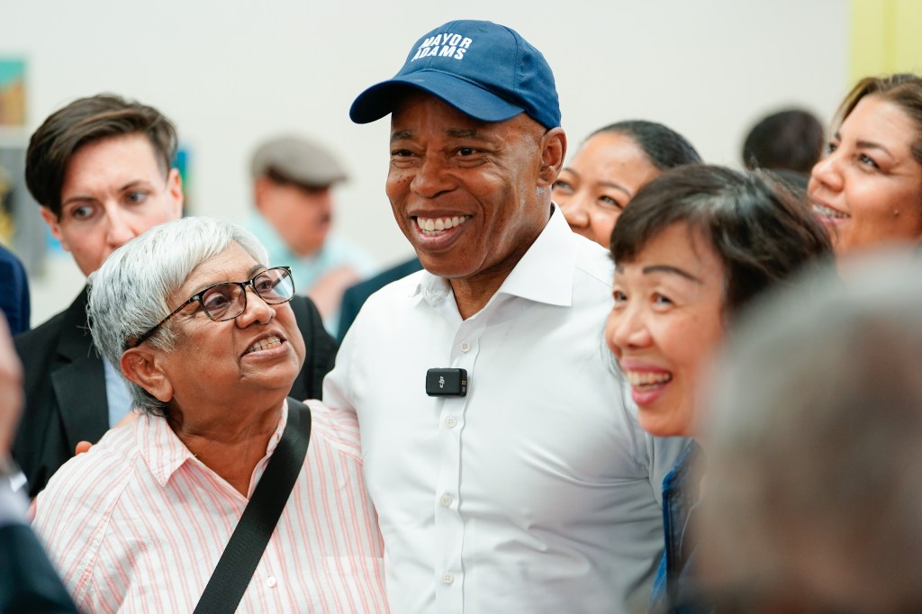As Mayor Adams tours the Bronx, he blasts reports he's considering dropping out of the race