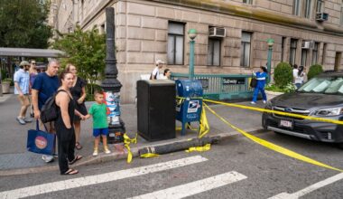 Four people injured after traffic pole collapses outside NYC’s Central Park