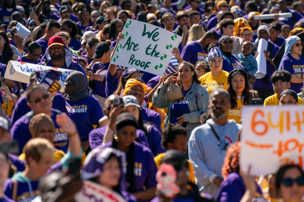 NYC charter schools host 'a-political' rally amid concerns over mayoral frontrunner Mamdani