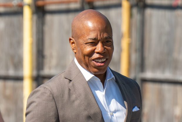 Mayor Eric Adams is pictured in the Bronx on Friday, Aug. 8, 2025. (Theodore Parisienne / New York Daily News)