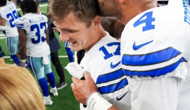 See photos as Cowboys celebrate overtime win vs. Giants