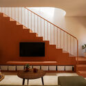 Terracotta Breath House / live out studio - Interior Photography, Stairs, Wood