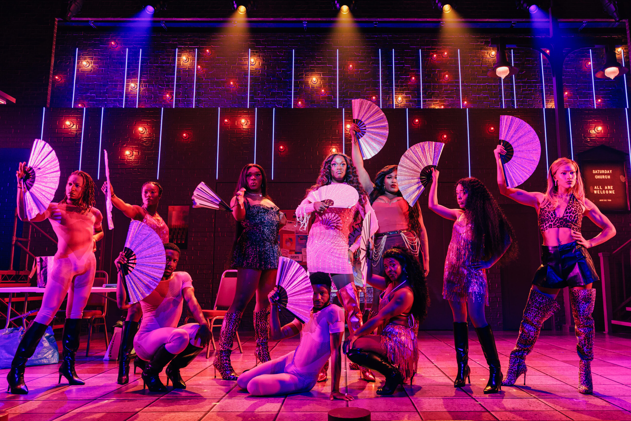 The company of NYTW's <i>Saturday Church</i>. Photo: Marc J. Franklin