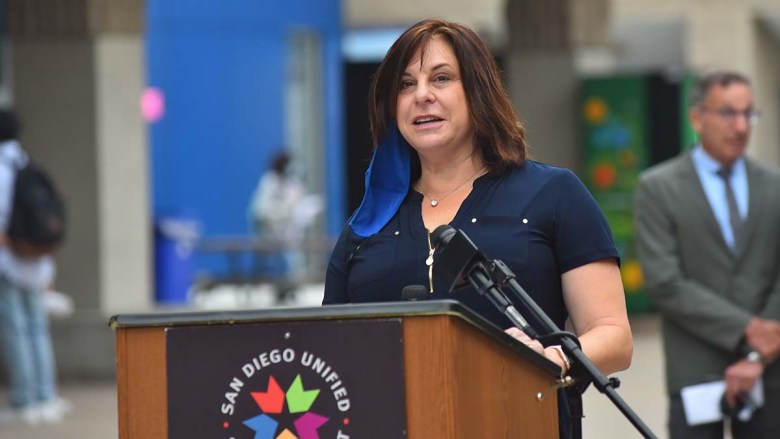 SDUSD Trustee Sabrina Bazzo. Photo by Chris Stone