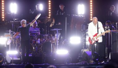 The Who's Roger Daltrey and Pete Townshend perform at Citizens Bank Park in South Philadelphia on Saturday, May 25, 2019.