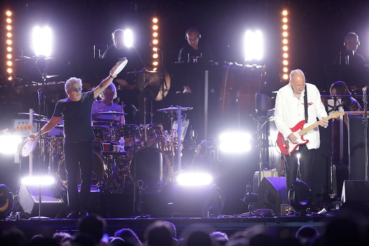 The Who's Roger Daltrey and Pete Townshend perform at Citizens Bank Park in South Philadelphia on Saturday, May 25, 2019.