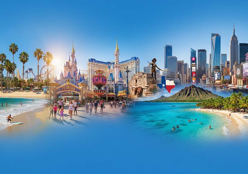California Joins Florida, Nevada, Hawaii, Texas and New York Are Dominating US Tourism, Boosting Economy, Latest Report Shows More