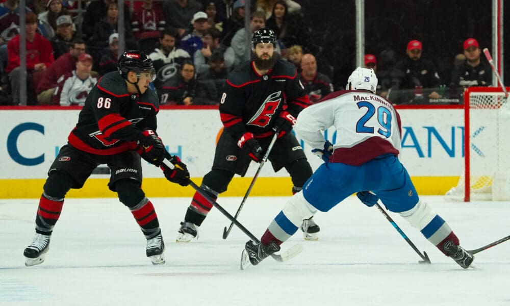 Burns Makes Avalanche Preseason Debut, MacKinnon Also Playing