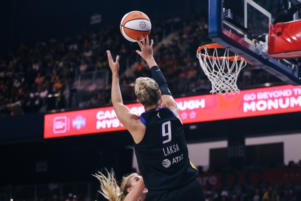 Kitija Laksa shoots.
