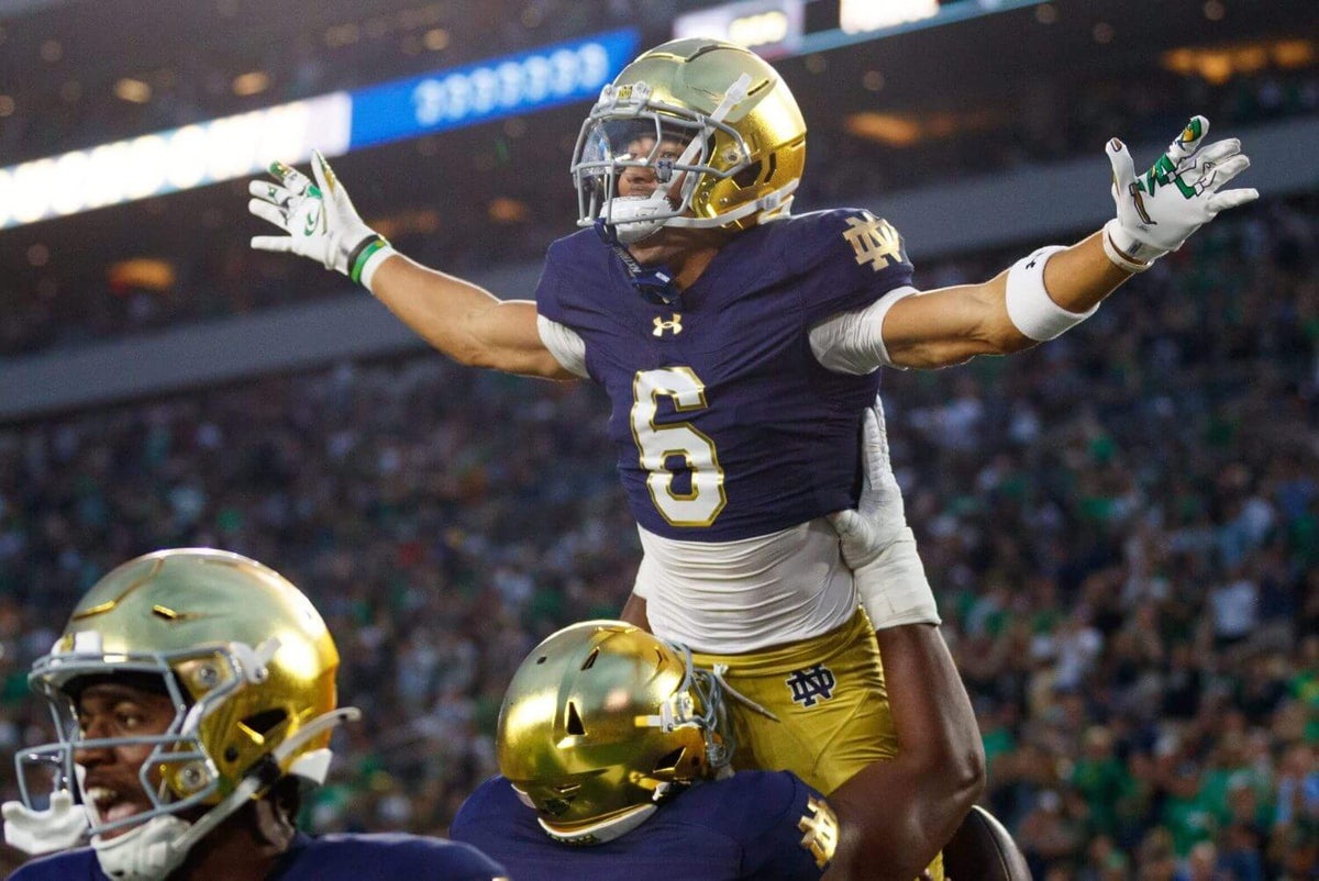 For Notre Dame football/lacrosse star Jordan Faison, there’s no offseason — and no ceiling