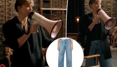 Taylor Swift's Agolde Vana Fold jeans are on sale