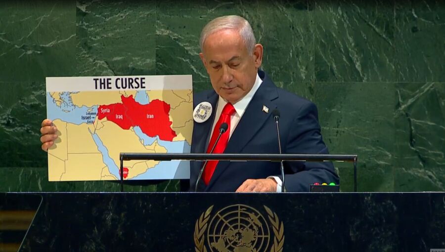 bne IntelliNews - Netanyahu defies international pressure with combative UN address on Gaza