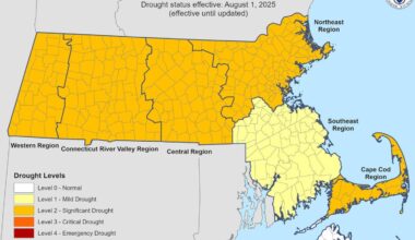 Drought has expanded in Massachusetts, where most of the state is in a significant drought status.