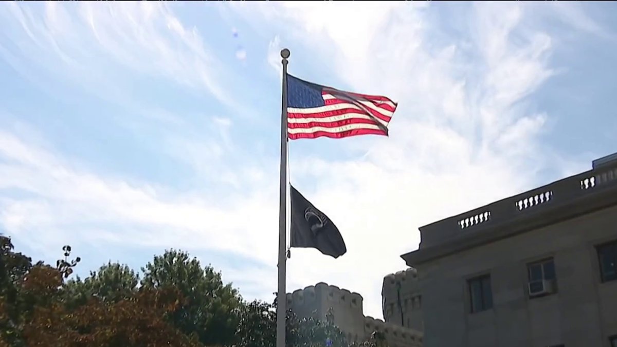 Backlash for Bergen County for flying flags full-staff – NBC New York