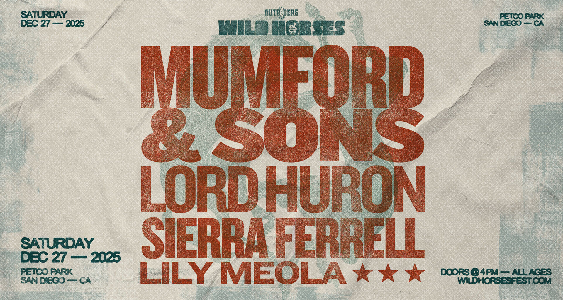 Wild Horses 2025 Brings Mumford & Sons, Sierra Ferrell, Lord Huron & More to San Diego