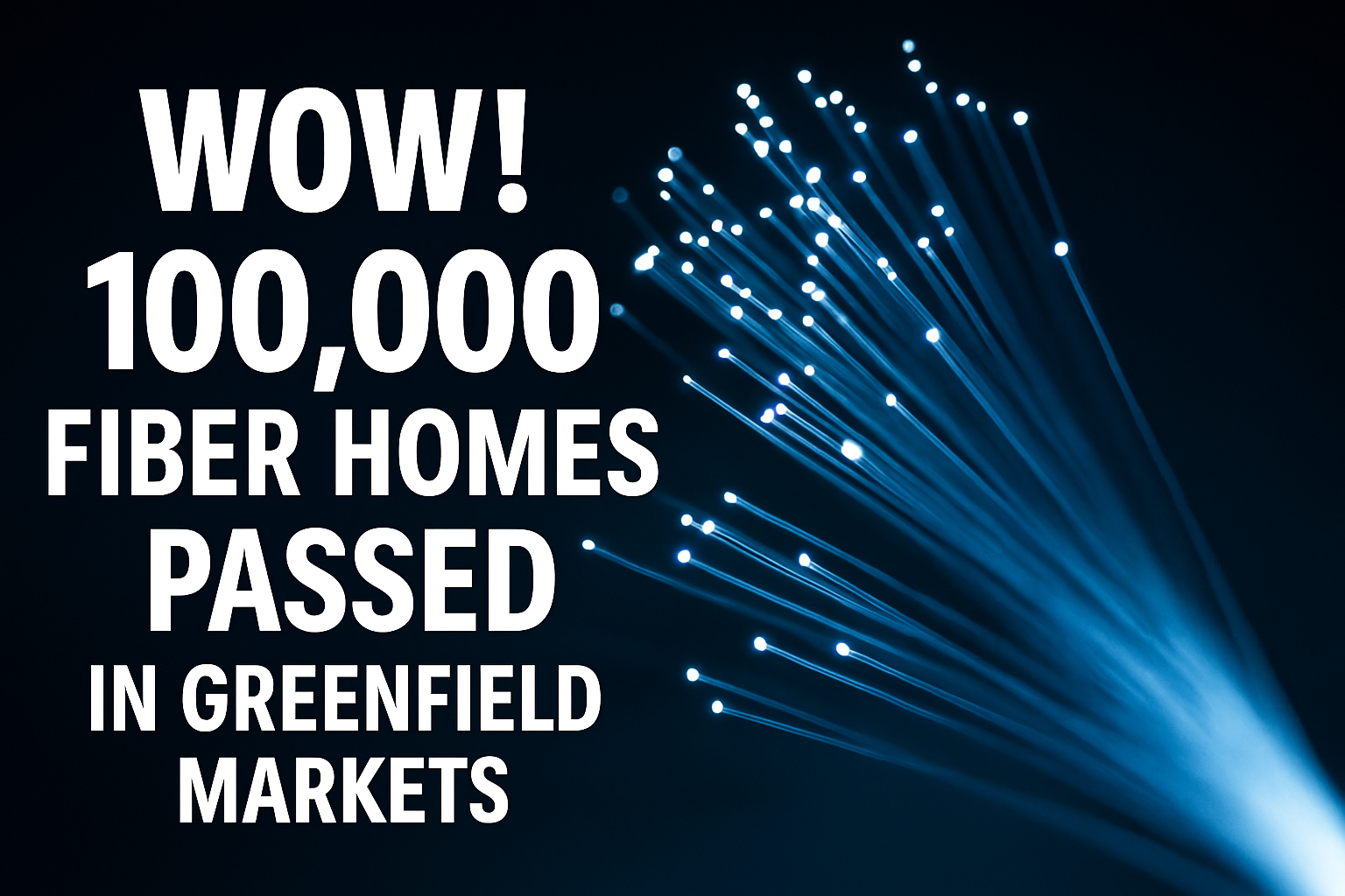 WOW! Reaches 100K Fiber Homes Milestone in New Markets