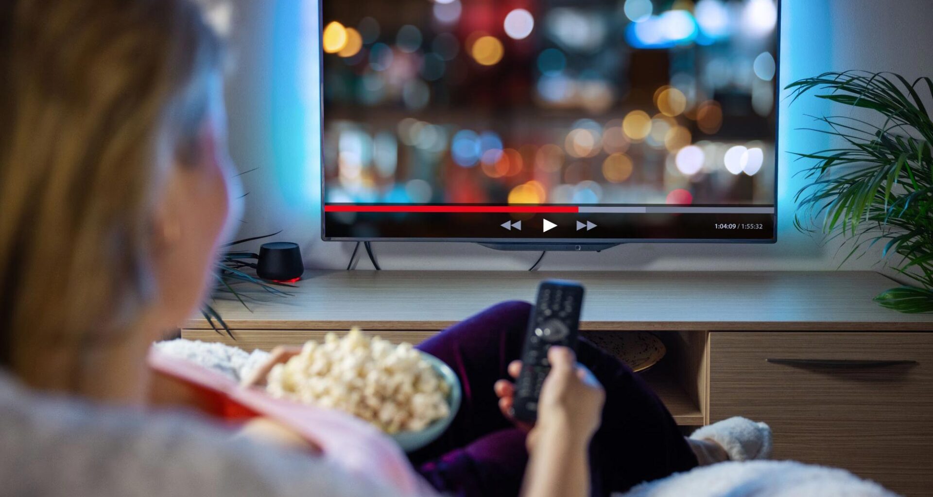 Woman Watching TV