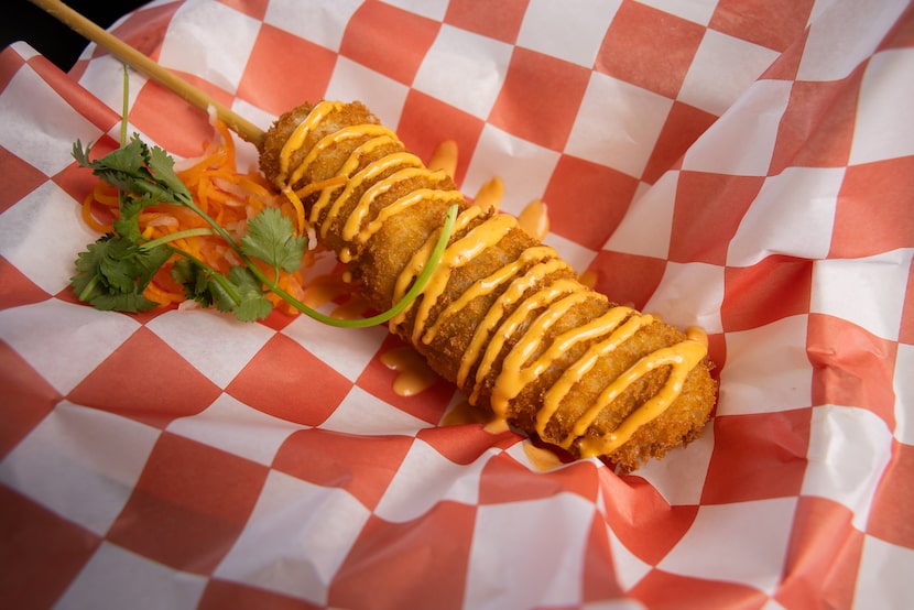 The Vietnamese Crunch Dog during the State Fair of Texas opening day at Fair Park in Dallas...