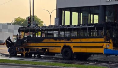 School bus fire in Montreal forces inspection of 1,200 Lion buses, halts service to students - CTV News