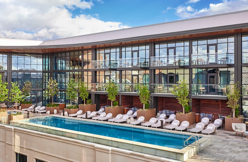 The pool at Bowie House, Auberge Resorts Collection in Fort Worth. The luxury hotel is...