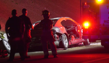 Speeding driver killed in fiery crash after hitting concrete barrier in SW Houston