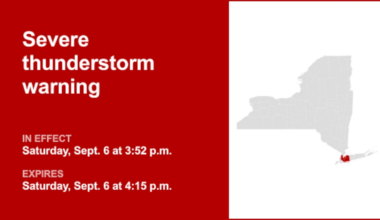 NY weather: Damaging winds forecast with thunderstorms to hit part of New York Saturday