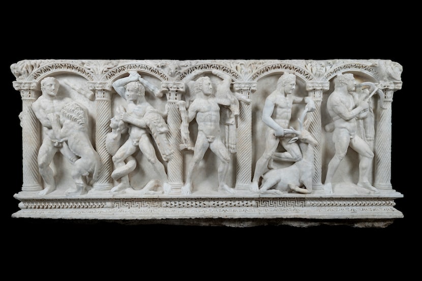 This sarcophagus depicting the Labors of Hercules was studied and sketched by scores of...