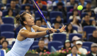 Zheng Qinwen makes winning return in Beijing after elbow surgery