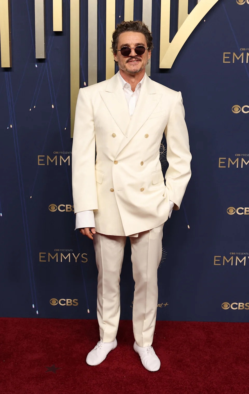 Pedro Pascal arrives for the 77th Primetime Emmy Awards. (Patrick T. Fallon/AFP via Getty Images)