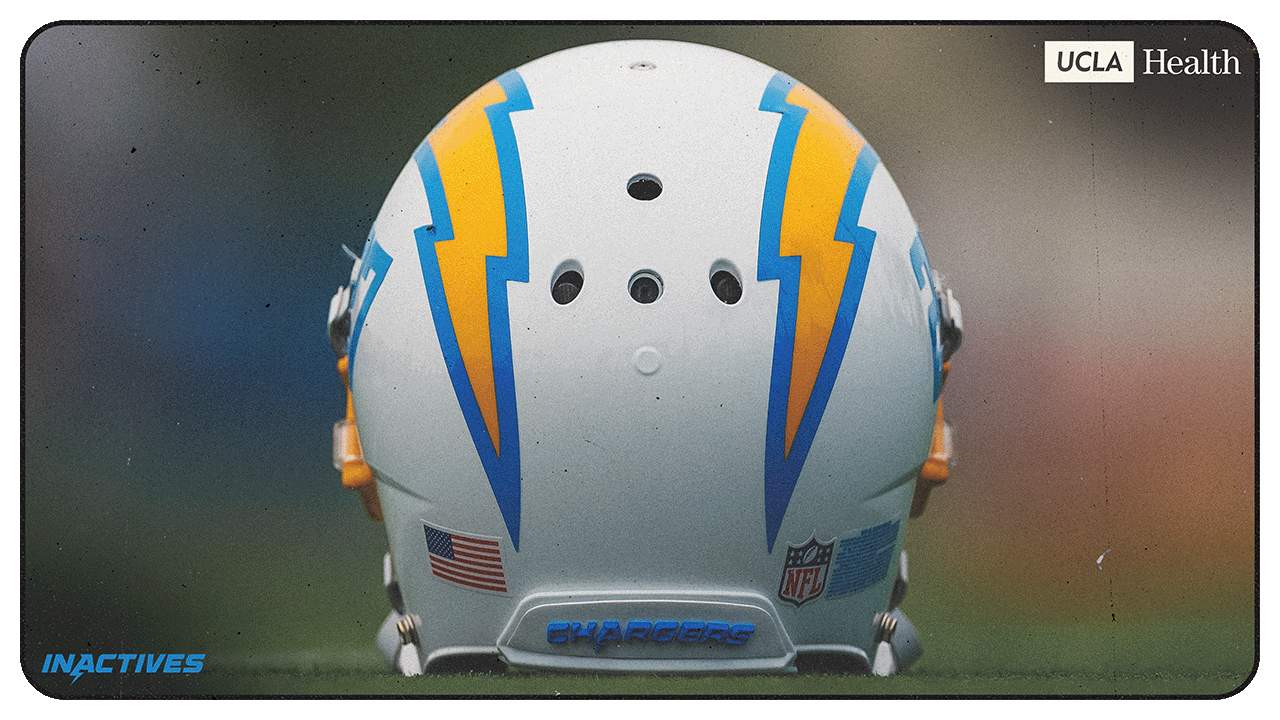 Chargers Chiefs Inactives Week 1 2025